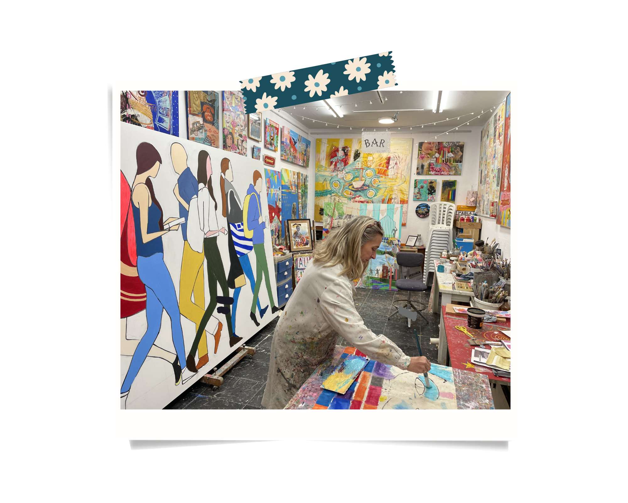 Visite d'une artiste locale à Madrid