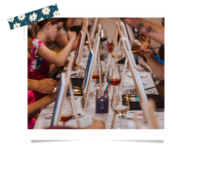 Atelier peinture pour un team building à Madrid