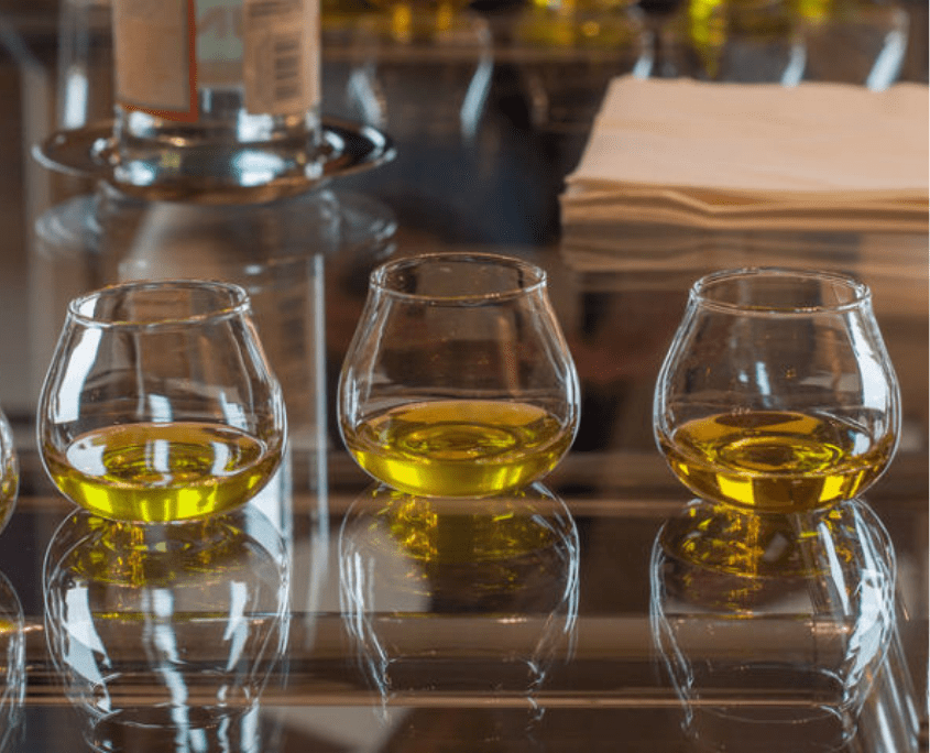 Dégustation d'huile d'olive