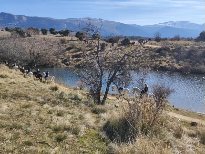 Balade à cheval dans les paysages de la Sierra de Madrid