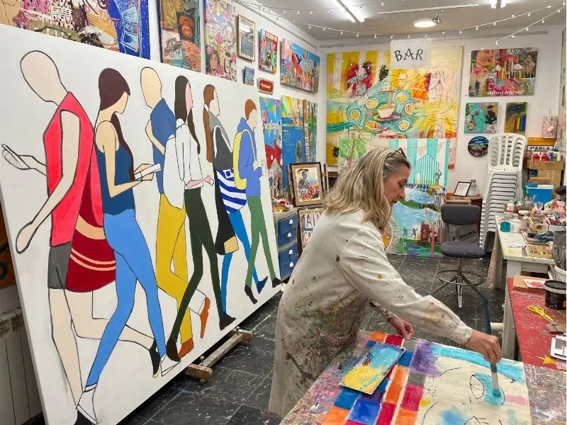 Visite privée de galeries d'art contemporain à Madrid